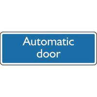 sign automatic door rigid plastic 200 x 75