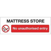 SIGN MATTRESS STORE NO 300 X 100 ALUMINIUM