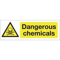 sign dangerous chemicals 600 x 200 polycarb