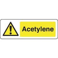 SIGN ACETYLENE 300 X 100 POLYCARB