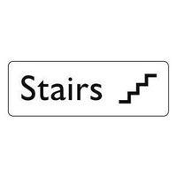 sign stairs 200x75 rigid plastic