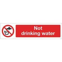 sign not drinking water 