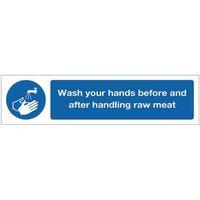 SIGN WASH YOUR HANDS BEFORE - -