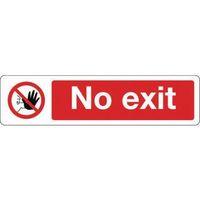 SIGN NO EXIT - -