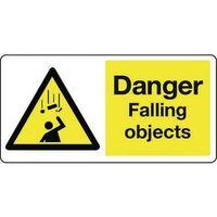 SIGN DANGER FALLING OBJECTS - -