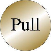 SIGN PULL BRASS EFFECT