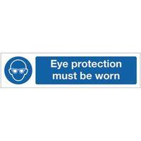 sign eye protection must be worn