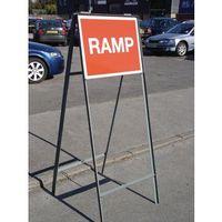 sign double sided stanchion 