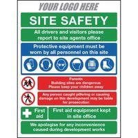 SITE SAFETY SIGN - 600X400MM