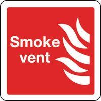 SIGN SMOKE VENT 200 X 200 VINYL