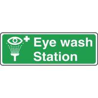 sign eye wash station 300 x 100 vinyl