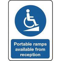 SIGN PORTABLE RAMPS AVAILABLE 150X200 VINYL