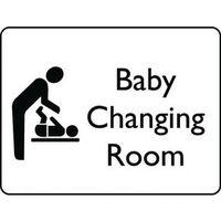 SIGN BABY CHANGING ROOM 200X150 VINYL