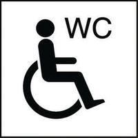 SIGN WHEELCHAIR WC 150X150 V INYL