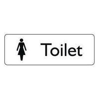 sign female toilet 200x75 vinyl