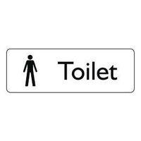 SIGN MALE TOILET 450X150 VINYL