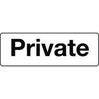 SIGN PRIVATE SELF-ADHESIVE VINYL 300 x 100