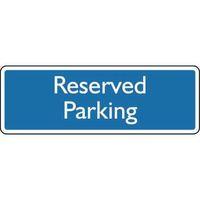 sign reserved parking self adhesive vinyl 200 x 75