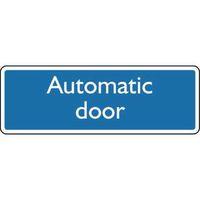 SIGN AUTOMATIC DOOR SELF-ADHESIVE VINYL 200 x 75