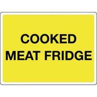 sign cooked meat fridge self adhesive vinyl 400 x 300