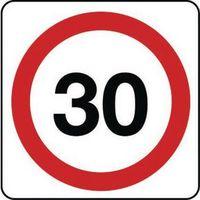 SIGN 30 MPH ALUMINIUM 400 X 400