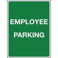 SIGN EMPLOYEE PARLING REFLECTIVE 300 x 400