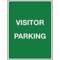 SIGN VISITOR PARKING REFLECTIVE 300 x 400