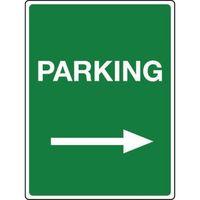 SIGN PARKING RIGHT REFLECTIVE 300 x 400