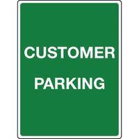 SIGN CUSTOMER PARKING REFLECTIVE 300 x 400