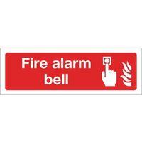 SIGN FIRE ALARM BELL 300 X 100 POLYCARB