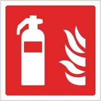 SIGN EXTINGUISHER PICTORIAL 200 X 200 POLYCARB