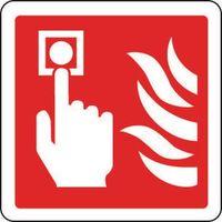 sign fire alarm pictorial 80 x 80 polycarb