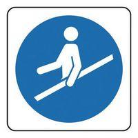 SIGN ESCALATOR SYMBOL 100X100 POLYCARBONATE