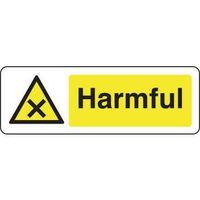 SIGN HARMFUL 300 X 100 POLYCARB