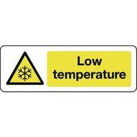 SIGN LOW TEMPERATURE POLYCARBONATE 75 x 100