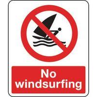 SIGN NO WINDSURFING 250 X 300 POLYCARB