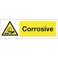 sign corrosive 300 x 100 polycarb