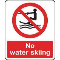 SIGN NO WATER SKIING 250 X 300 POLYCARB