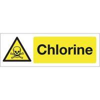 SIGN CHLORINE 300 X 100 POLYCARB