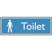 SIGN MALE TOILET 300X100 ALUMINIUM