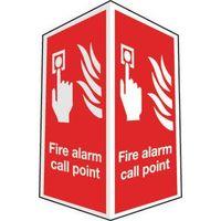 sign fire alarm call point projecting 200x300 rd plastic