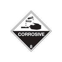 SIGN CORROSIVE 300 X 300 VINYL