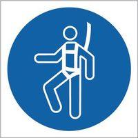 SIGN SAFETY HARNESS PIC 400 X 400 RIGID PLASTIC