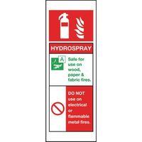 SIGN HYDROSPRAY RIGID PLASTIC 75 x 210