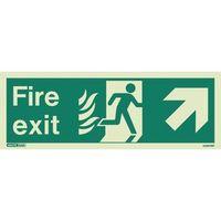 SIGN FIRE EXIT 150 x 400 PHOTOLUMINESCENT RIGID