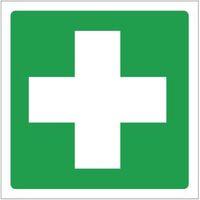 SIGN FIRST AID SYMBOL 400 X 400 VINYL