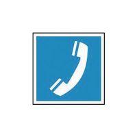 SIGN TELEPHONE 150X150 POLYCARBONATE