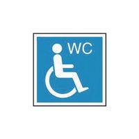 SIGN WHEELCHAIR WC 150X150 POLYCARBONATE