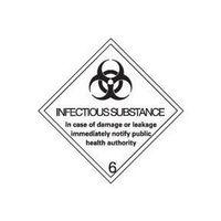 sign infectious substance 100 x 100 vinyl