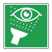 SIGN EYE WASH PICTORIAL 100 X 100 POLYCARB